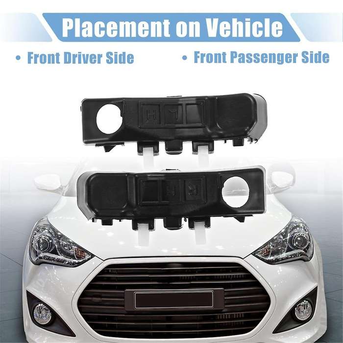 1 Pair Front Bumper Bracket for 2012-2017 86514-2V000 86513-2V000 Left Driver and Right Passenger Si