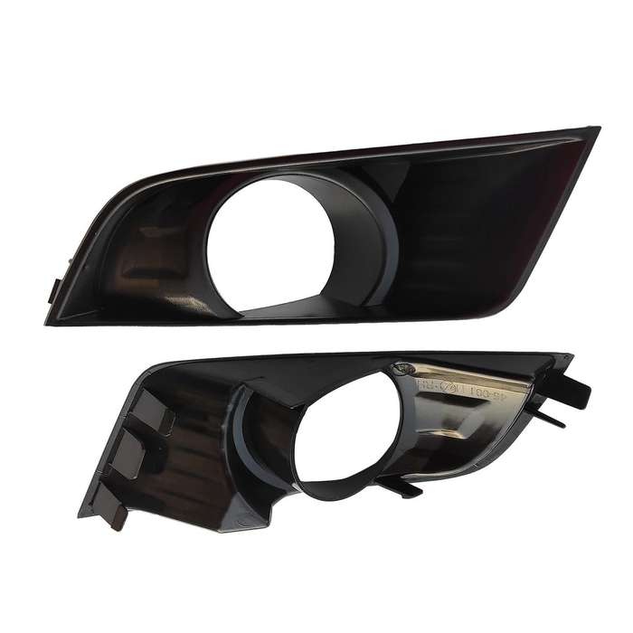 1 Pair Front Bumper Fog Light Frame Turning Signal Lamp Cover Daytime Running Light Cover for Picku