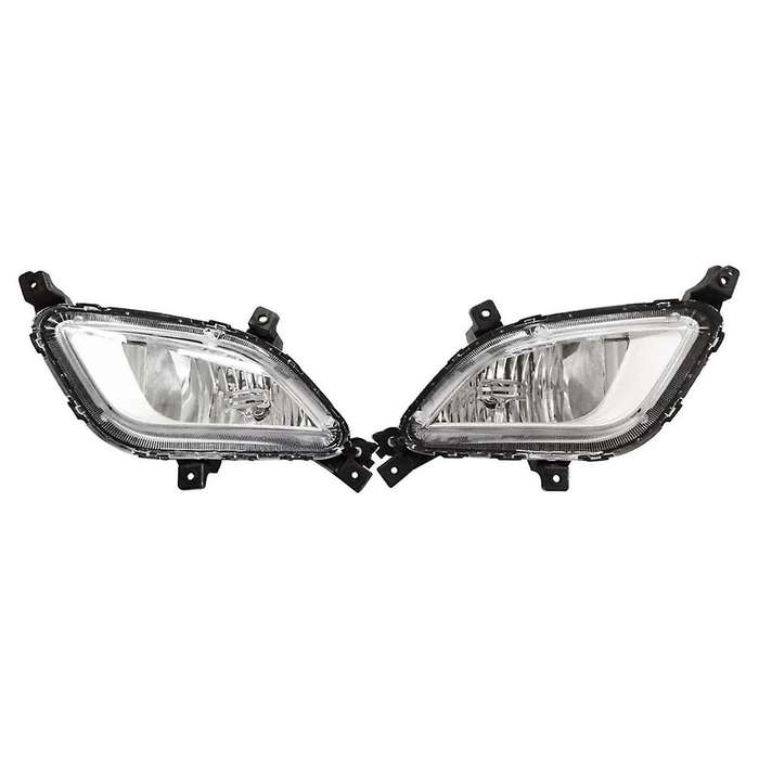 1 Pair Front Bumper Fog Light for Forte 2017 2018 Car Fog Light Running Light Signal Light 92201-A75