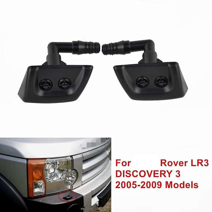 1 Pair Front Bumper Headlight Wiper Washer Jet Sprayer DNJ000081 DNJ000091 for LR3 3 05-09