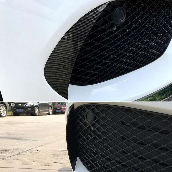 1 Pair Front Bumper Splitter Canard Cover Trim for C Class W205 for 2015-2018