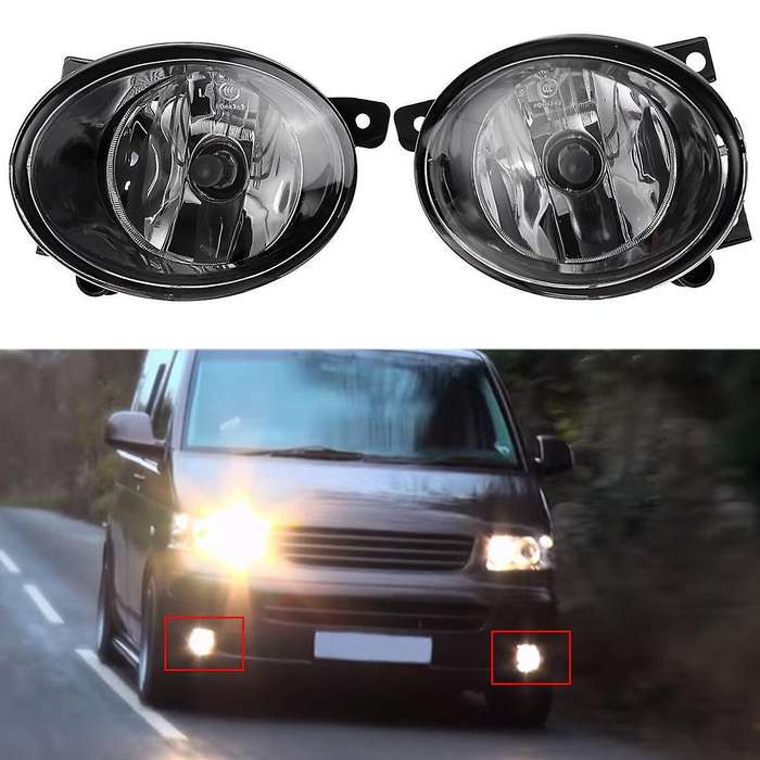 1 Pair Front Fog Light Assembly without Bulb for Transporter T5 2010-2015 7E0941699A, 7E0941700A