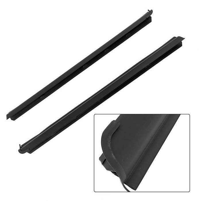 1 Pair Front Outer Window Belt Molding Weatherstrip Seal for Pickup Truck 6L5Z1021453AA 6L5Z1021452A