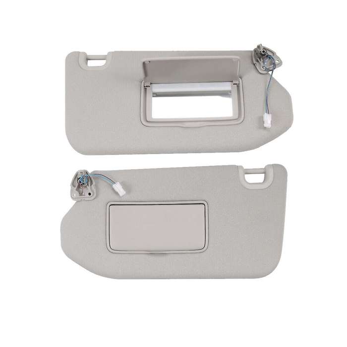 1 Pair Gray Sun Visor with Lamp for 2013-2018 , 2014-2017 Qx60 96400-9pb0a, 96401-9pb0a
