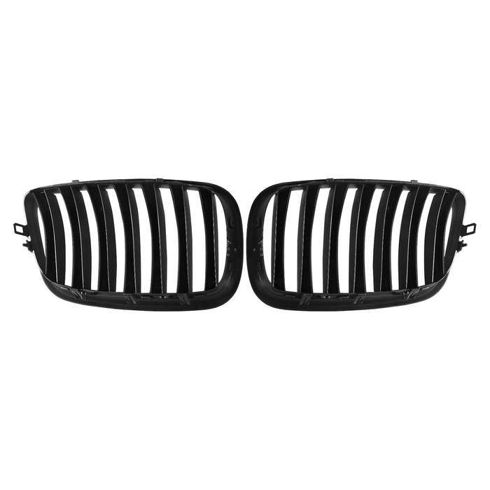 1 Pair Kidney Grille Left Right Matt Black Durable Grill Vent Cover 51137157687 51137157688 for 5 Se