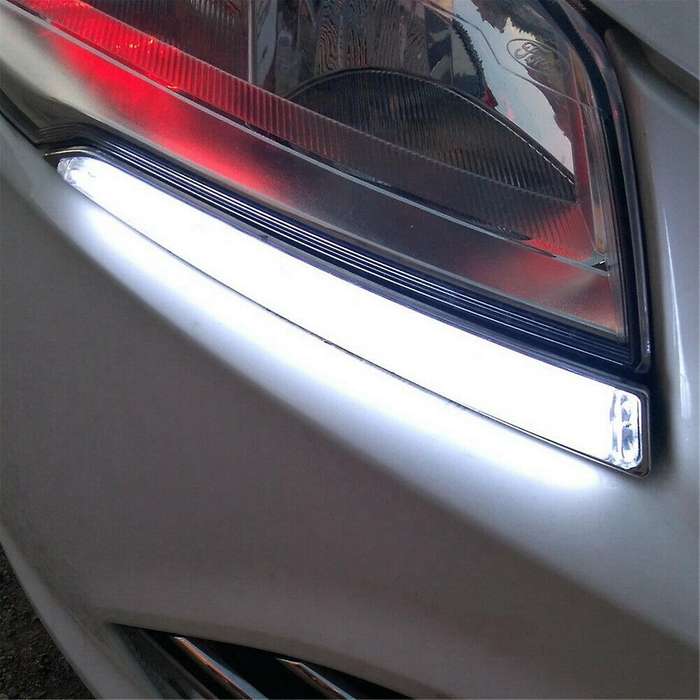 1 Pair LED DRL Daytime Running Lights with Turning Signal Lamps Waterproof for Kuga Escape 2013-201