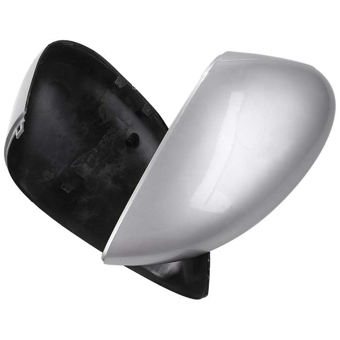 1 Pair Left/right Silver Rearview Side View Mirror Replacement Cover Cap Case Shell for for Fiesta
