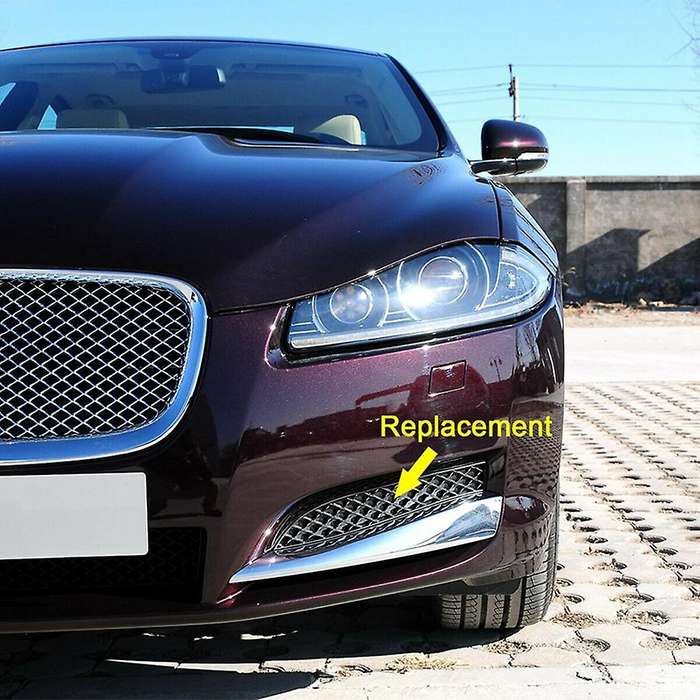 1 Pair Left Right Front Bumper Fog Lamp Bezel Lower Fog Light Grille for XF 2012 2013 C2Z13454 C2Z13