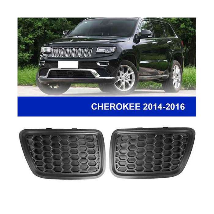 1 Pair LH+RH Front Lower Grille Tow Hook Cover Insert Bezel for Grand 2014-2016 68143099AC 68143098A