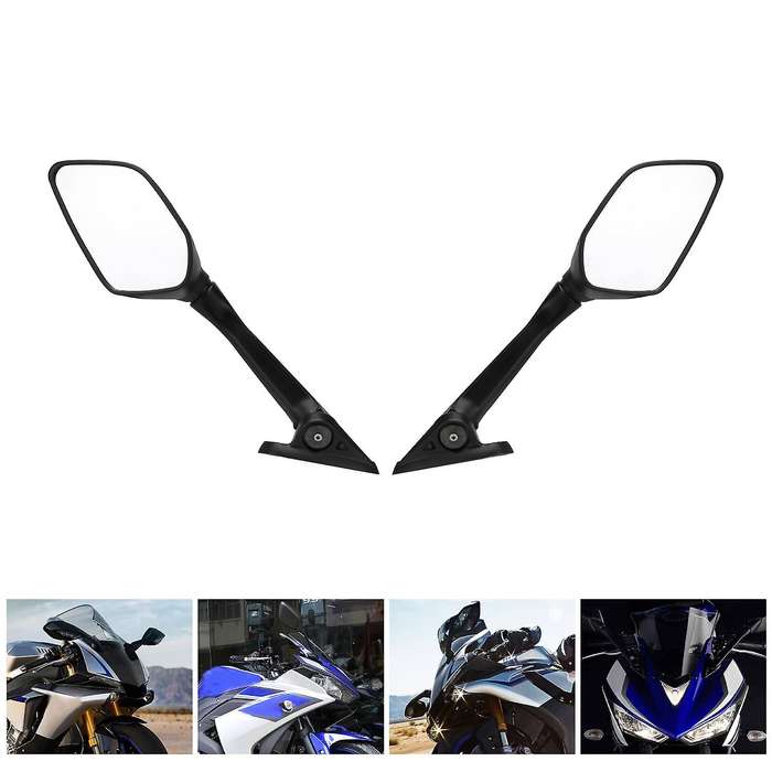 1 Pair Motorcycle Rearview Mirrors Moto Side Rear View Mirrors for YZF-R2 R3 R15 14-17 Motorcycle Ac