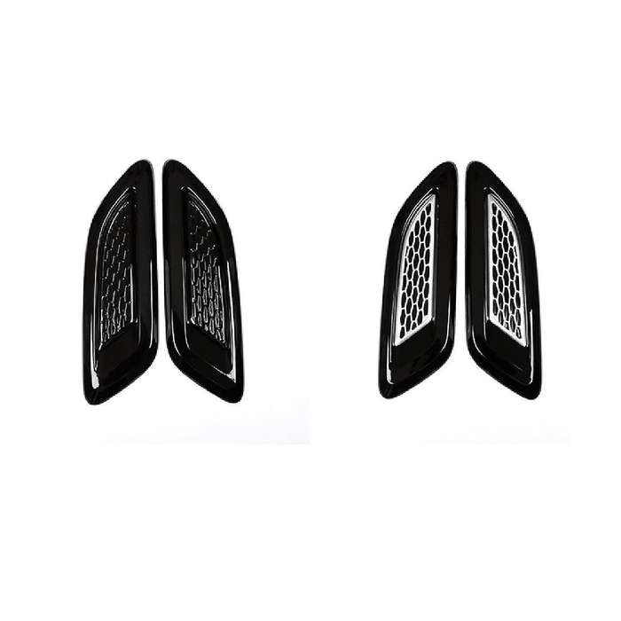 1 Pair New Car Engine Air Outlet Cover for Air Inlet Vent All Black Model Cover Plate Conversions