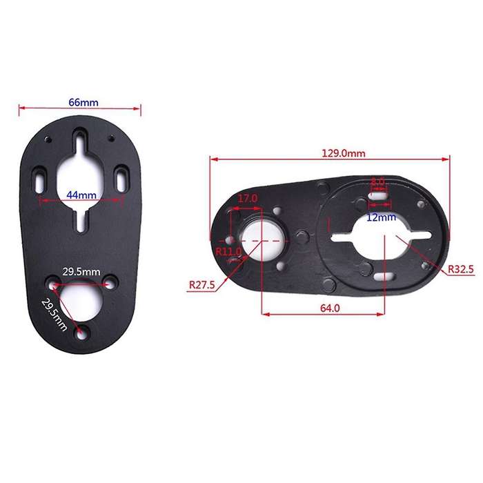 1 Pair of Double-Layer Bridge Motor Fixed Brackets, Highway Bridge Motor Brackets, Electric Skatebo