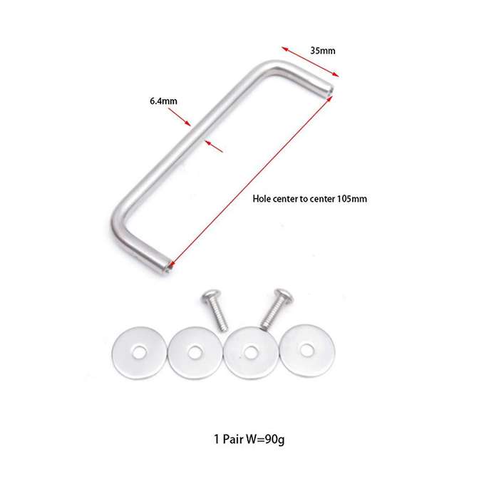 1 Pair Scuba Diving SS316 Rail Sidemount Plate BCD Hanging Board Handle Diving Equipment