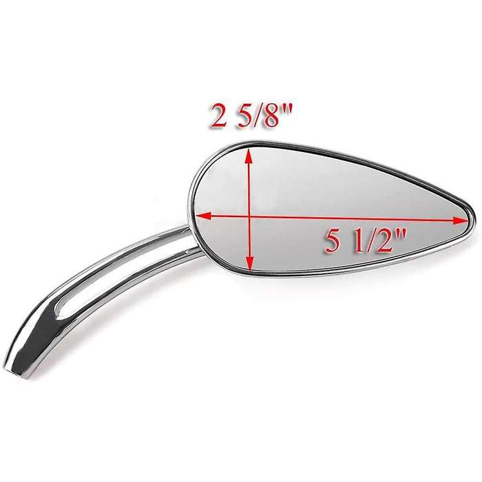 1 Pair Skull Rearview Mirrors Motorcycle Aluminum Side Rear View Mirror for Softail Cruiser