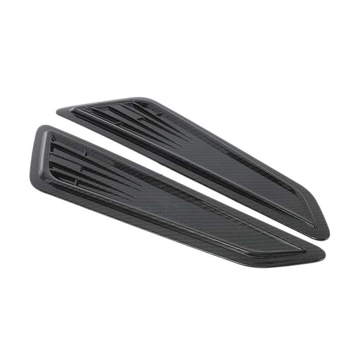 1 Pair Style Bonnet Hood Vent Scoop Covers for 2016-18 Hood Vent Scoop Covers Carbon Fiber Pattern