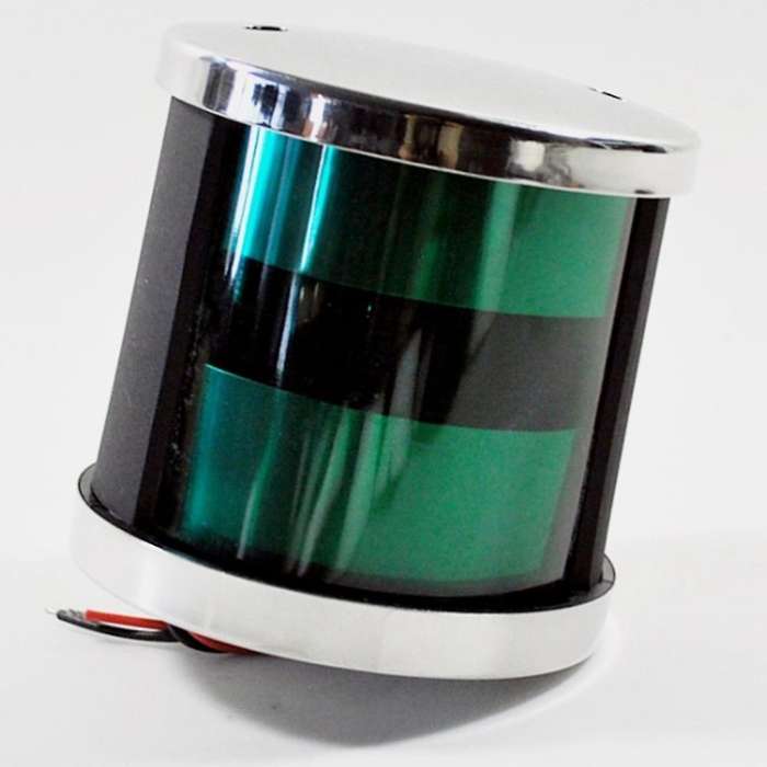 1 Pair Stainless Steel Universal 12-24V Marine Boat Yacht Red & Green LED Navigation Side Bow Lights