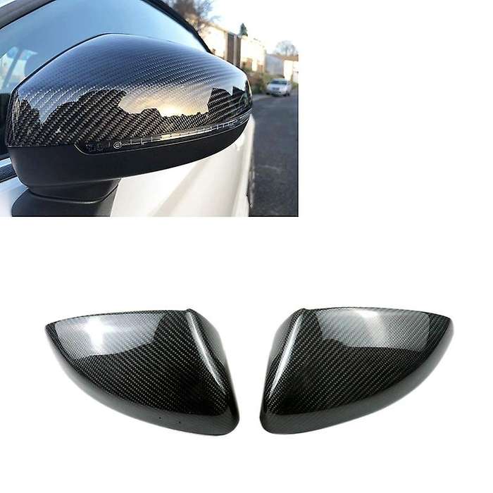 1 Pair Wing Rearview Side Mirror Cover Cap without Assist for - A3 S3 RS3 2014-2019