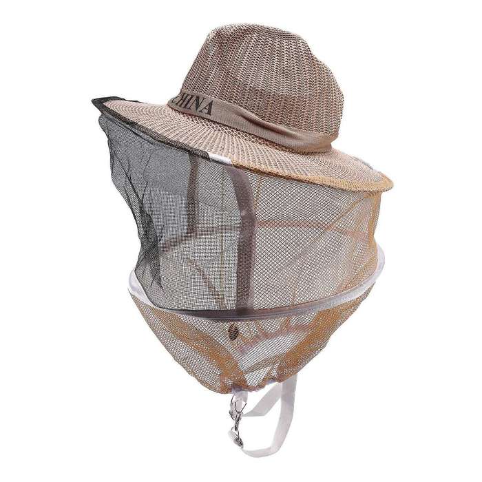 1 Pcs Anti Bee Hat Beehive Beekeeping Hat Mosquito Bee Insect Net Veil Head Face Protector Beekeepe