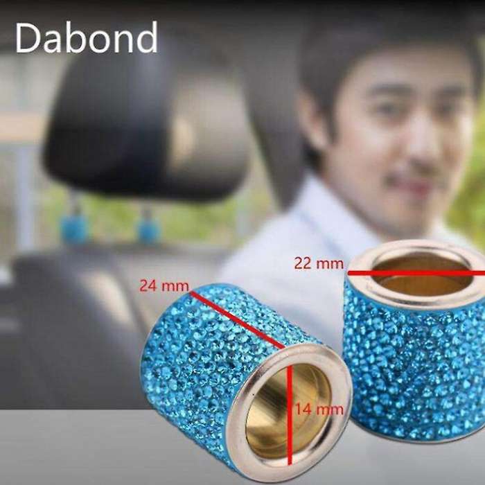 1 Pcs Decor Crystal Car Seat Headrest Decor Car Interior Charms Diamond Bling Accessories for Rhines
