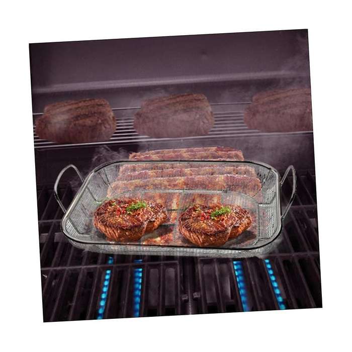 1 Pcs Deep Fry Basket Stainless Steel Frying Basket Frying Pan Non-stick French Fries Basket Baking