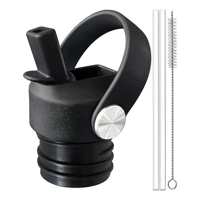 1 Pcs Flexible Handle Top Straw Lid for 18 21 24 Oz,for Simple Modern,and Most Water Bottles Cap Re