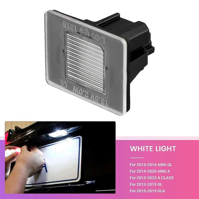 1 Pcs LED License Plate Light Rear Trunk Lid License Plate Light for C V GLA GLC A0009062903