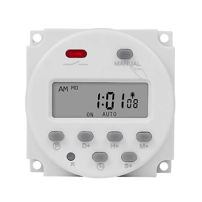 1 Second Interval 220v Digital Lcd Timer Switch 7 Days Weekly Programmable Time Relay Programmer C