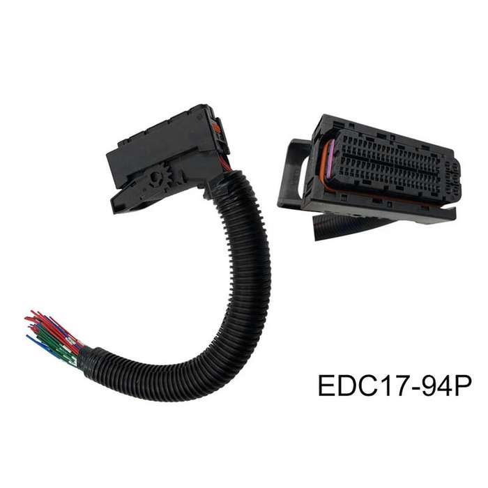 1 Set 94 Pin Automotive EDC17 Computer Board Common Rail Connector Plug with Wiring Harness for Weic