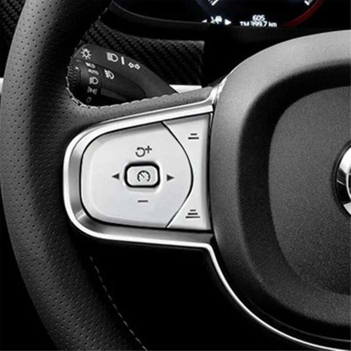 1 Set Car Sstyling Steering Wheel Button Covers Trim Stickers for XC60 XC90 S90 S60 V90