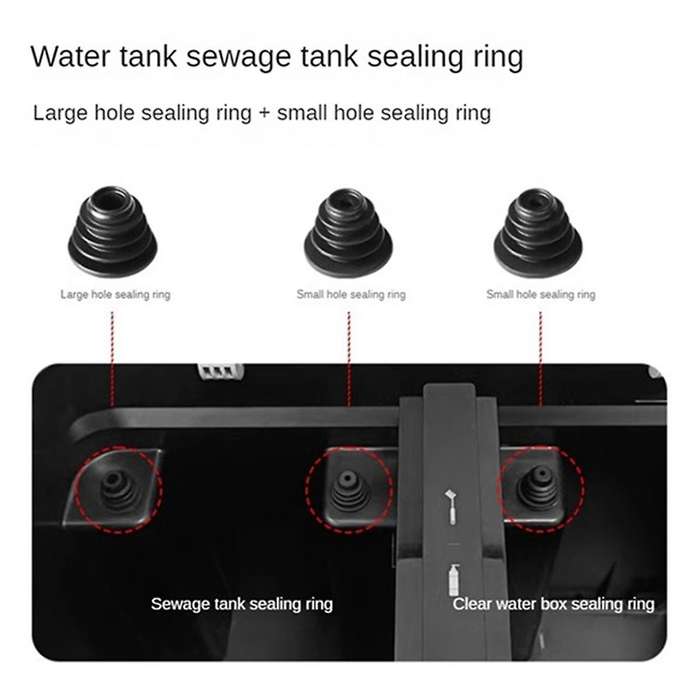 1 Set for DEEBOT X1 T10 T20 N9+Series Vacuums Base Station Clean & Sewage Water Tank Rubber Plug Sea