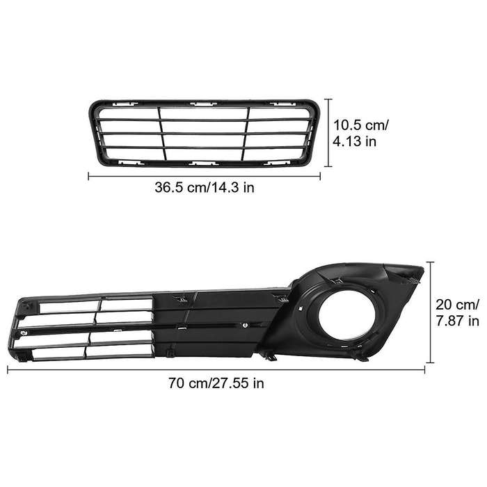 1 Set Front Bumper Lower Grille Fog Light Cover Bezel Set To1036129 52127-06290 52128-06290 for 201