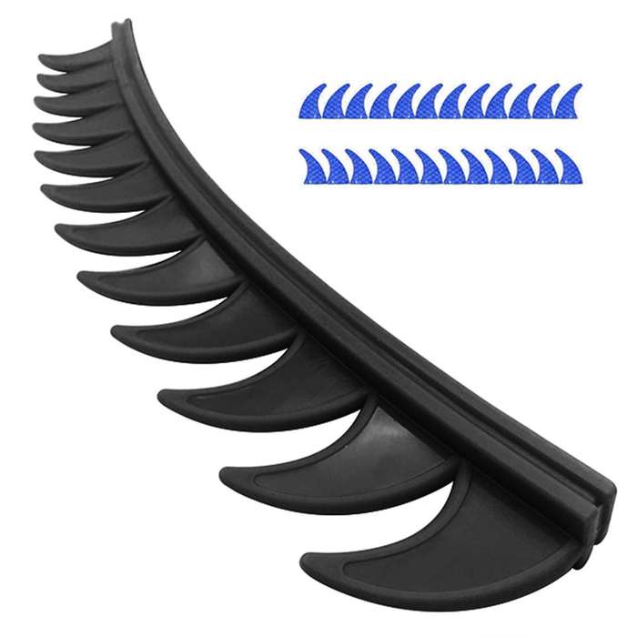 1 Set Helmet Sticker Dirt Reflective Rubber Biker Motocross Mohawk Biker Helmet Mohawks Spikes Motor