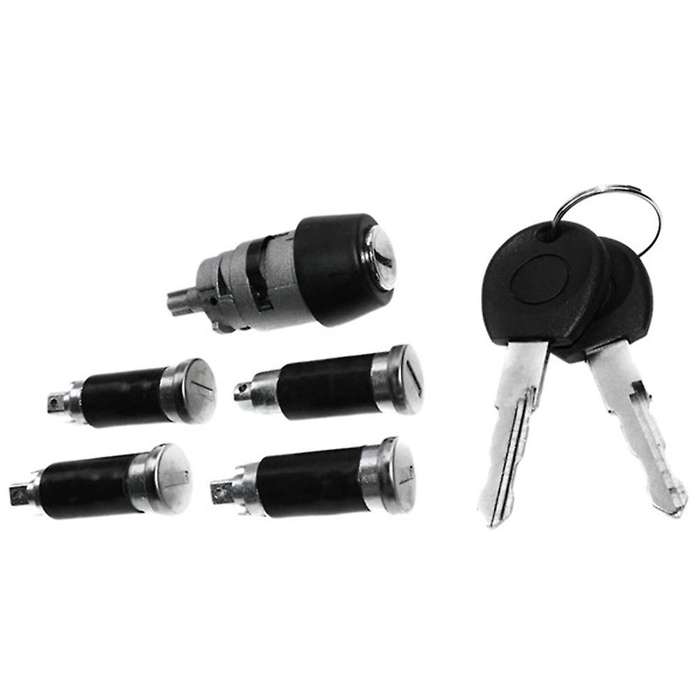 1 Set Ignition Switch 4 Door Lock Barrel 2 701837205 for T4 Iv 1990-2003 Transporter Double Barn Do