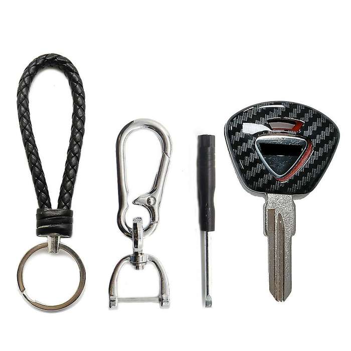 1 Set Motorcycle Key Shell Case Protective Cover with Key Embryo for 1050 T955 Street Triple 675 800