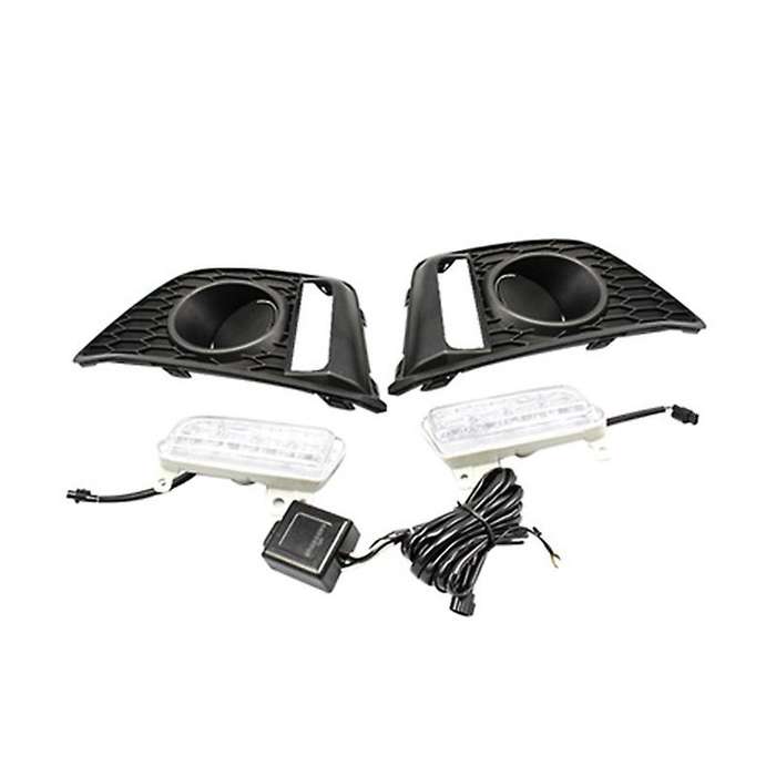 1 Set of LED DRL Daytime Running Lights, Modified Fog Lights, Fuitable for Jazz 2014 2015 2016 2017