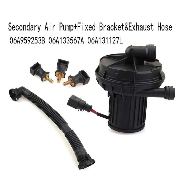 1 Set Secondary Air Pump+Fixed Bracket&Exhaust Hose for B5 Golf MK5 6 A4 A6 06A959253B 06A133567A 0