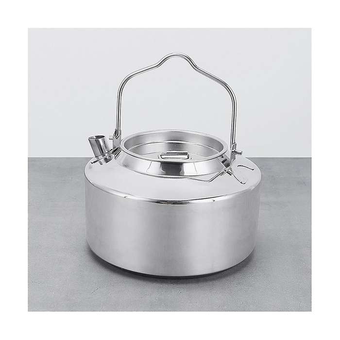 1.2l Stainless Steel Outdoor Camping Kettle Outdoor Teapot for Hiking Backpacking Picnic