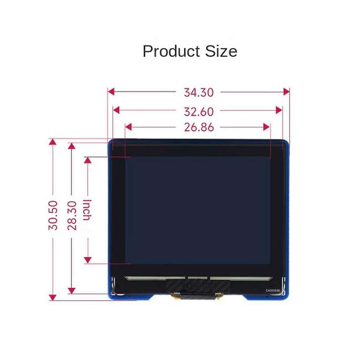 1.32 Inch Oled Module 128X96 Resolution 16 Gray Level Display Spi/I2C Communication