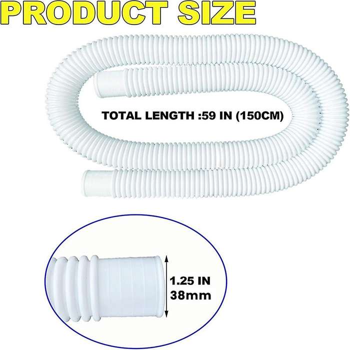 1.5inch X 59inch Pool Hoses-Skimmer Pool Hoses for Pool Pump Filter,Pump Hoses Tubes for Above Groun