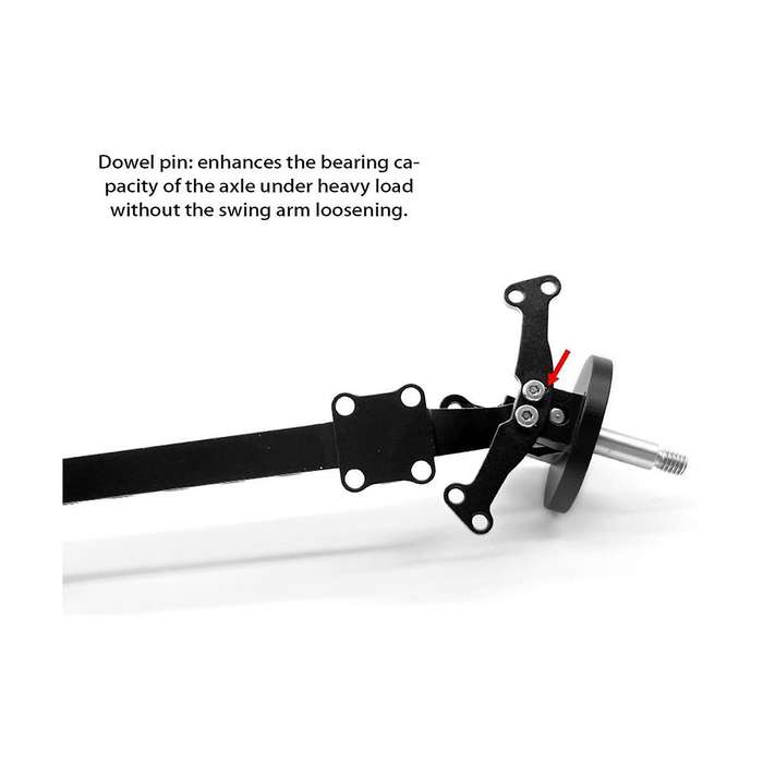 1/14 Truck Non-powered Front Axle Caster Simulation Axle Accessories for Tractor Model