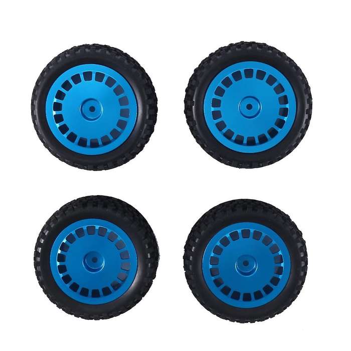 1/10 Tires W/Alum Dish Wheel Rims for TD4/DF03/DF02/TT02B/DT03/DT02/DB01 TORNADO EPX Off-Road Car,B