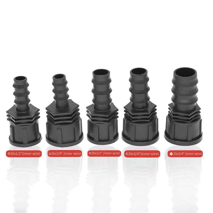 1/2 Female Male Thread to Garden Hose Barb Connector 20mm Plastic Hose Fitting Irrigation Pipe