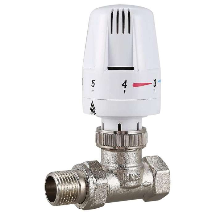 1/2inch Thermostatic Radiator Valve Straight Type Dn15 Automatic Temperature Control Valve Floor He