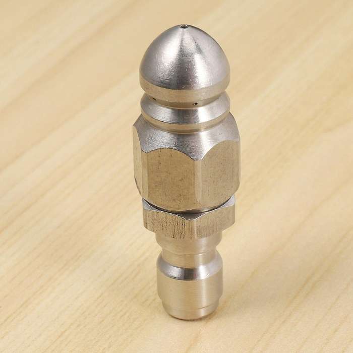 1/4 Inch 5000 Sewer Jetter Nozzle Pressure Drain Jetter Hose Nozzle for 1/4 Pressure Washer Quick C