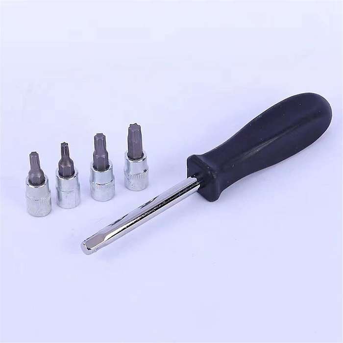 1/4 Inch Socket Kit with Quick Release Ratchet, Screwdriver Set, Car and Truck Manual Extension Auto