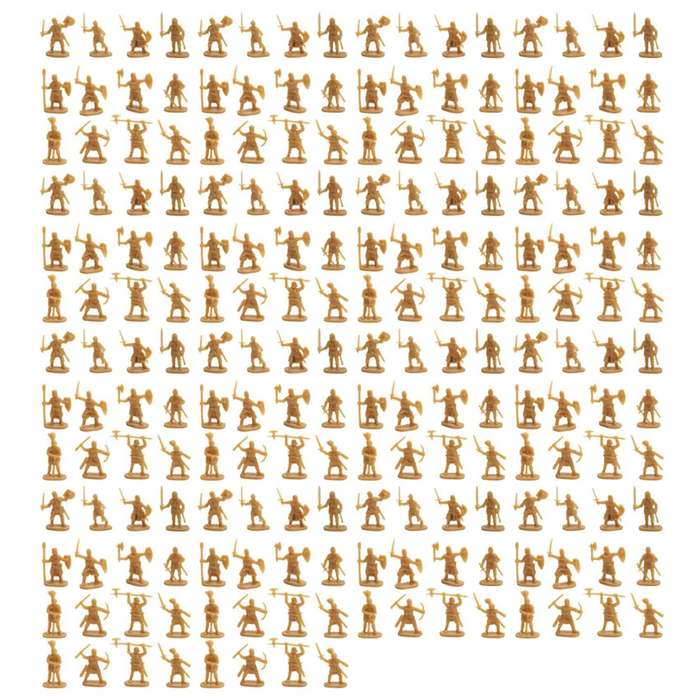 1:72 200/Set Plastic Ancient Figures Toy Archaic Soldiers Men Swordsman Action Figure DIY War Scene