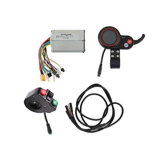 10 Inch for Electric Scooter 48v 20a Controller Instrument Cable Switch Button Lock Scooter Accessor