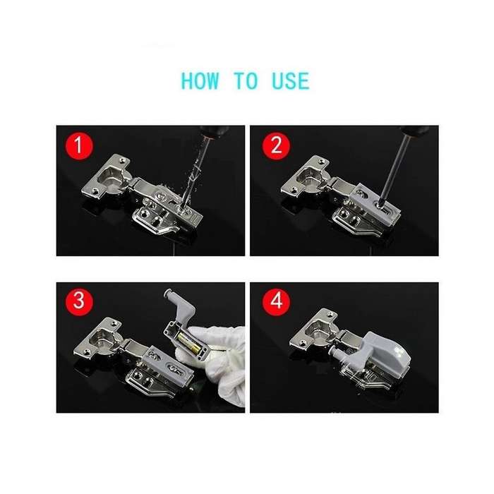 10 LED Inner Hinge Lamp Wardrobe Hinge Light Under Cabinet Light Cupboard Sensor Lights for Bedroom
