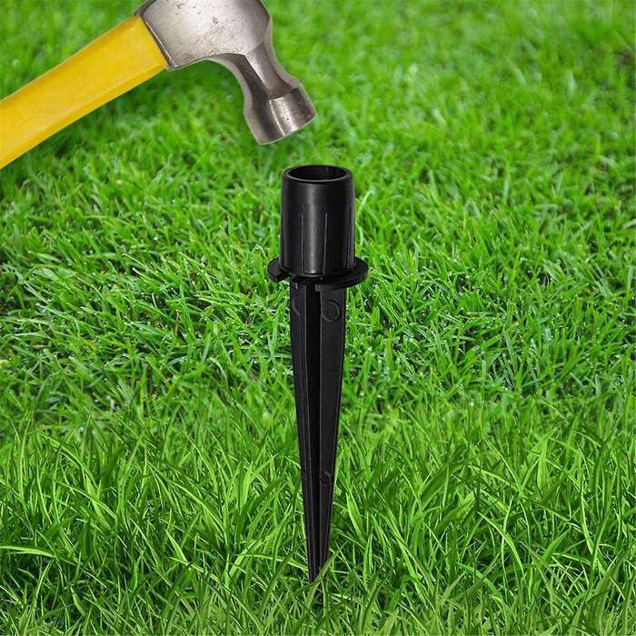 10 Pack Metal Replacement Stakes for Solar Lights Outdoor,Solar Pathway Lights Spike Replacer, Outdo