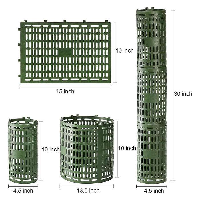 10 Pack Tree Trunk Protector, Plant Guard Protectors with Zip Ties, Garden Protection Tree Wraps Ca